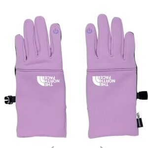 The North Face Kids' Recycled Etip Touch screen Gloves Light Purple Size Large